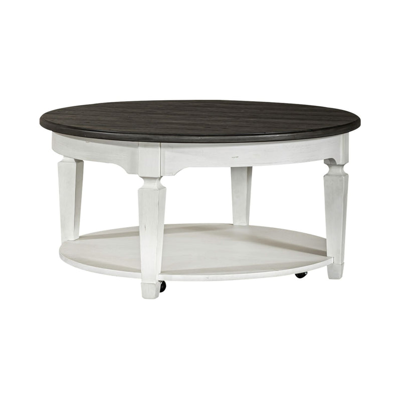 Allyson Park Round Cocktail Table in White
