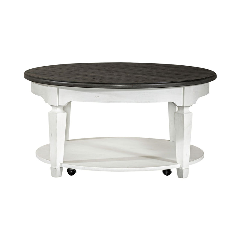 Allyson Park Round Cocktail Table in White