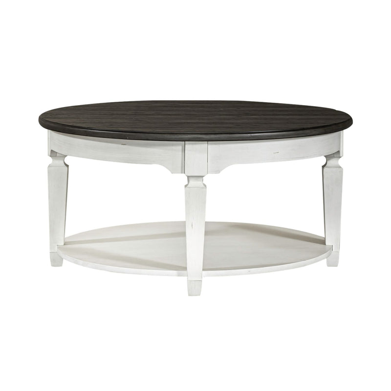 Allyson Park Round Cocktail Table in White