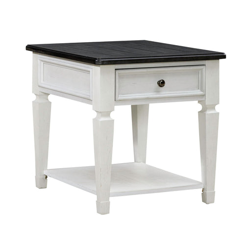 Allyson Park Drawer End Table in Wirebrushed White image