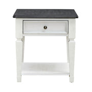 Allyson Park Drawer End Table in Wirebrushed White image