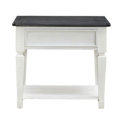 Allyson Park Drawer End Table in Wirebrushed White image