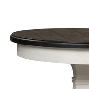 Allyson Park Chair Side Table in Wirebrushed White image