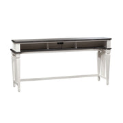 Allyson Park Console Bar Table in Wirebrushed White image