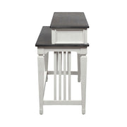 Allyson Park Console Bar Table in Wirebrushed White image