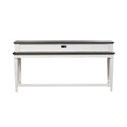Allyson Park Console Bar Table in Wirebrushed White image