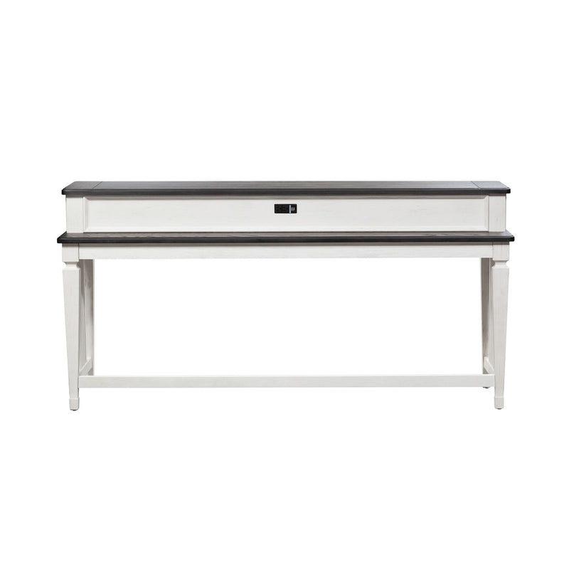 Allyson Park Console Bar Table in Wirebrushed White image