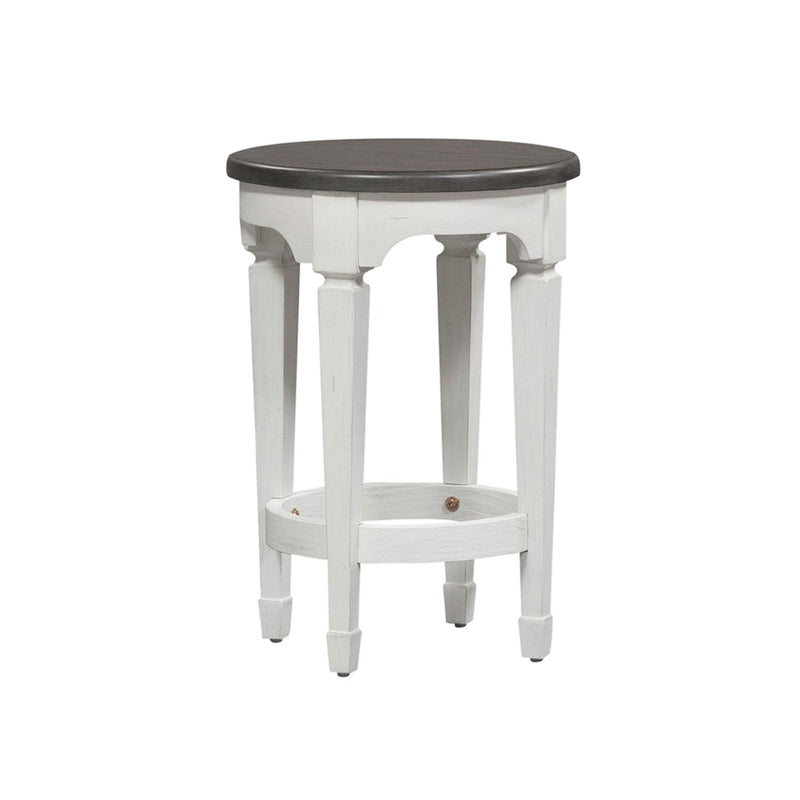 Allyson Park Console Stool in Wirebrushed White