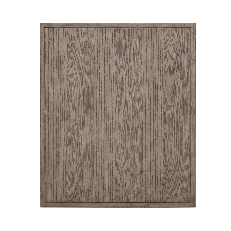 City Scape End Table in White Oak Veneers