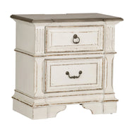 Abbey Park Panel Bed, Dresser & Mirror, Night Stand image