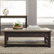 Heatherbrook Lift Top Cocktail Table in Charcoal and Ash image
