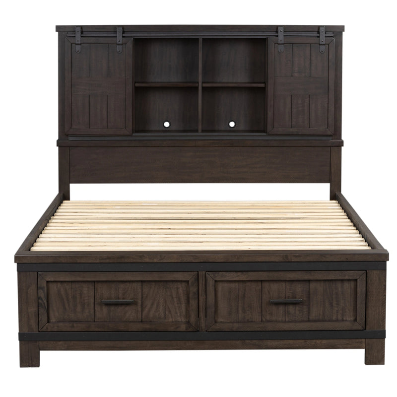 Thornwood Hills Bookcase Bed, Dresser & Mirror, Chest image