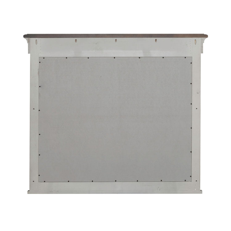 Ivy Hollow Landscape Mirror in Weathered Linen