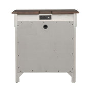Ivy Hollow 3 Drawer Nightstand w/ Charging Station in Weathered Linen image