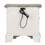 Abbey Park Drawer Nightstand in Antique White image