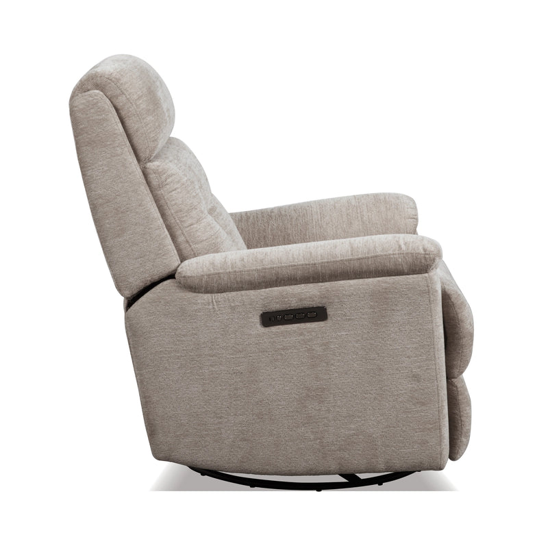 Sophisticated Perfect Match Power Swivel Gliding Recliner with Power Headrest & Lumbar