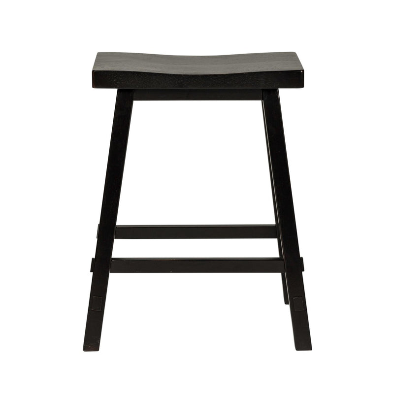 Creations 24 Inch Sawhorse Counter Stool - Black (RTA) image