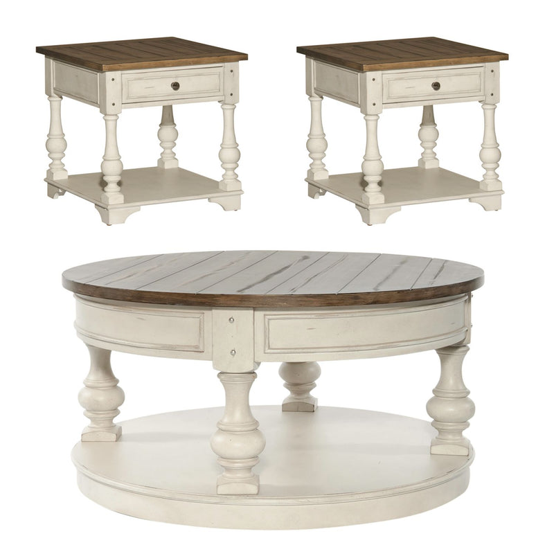 Morgan Creek Opt 3 Piece Set (1-Cocktail 2-End Tables)