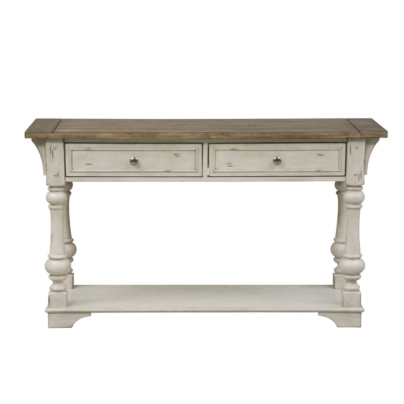 Morgan Creek Sofa Table in Antique White
