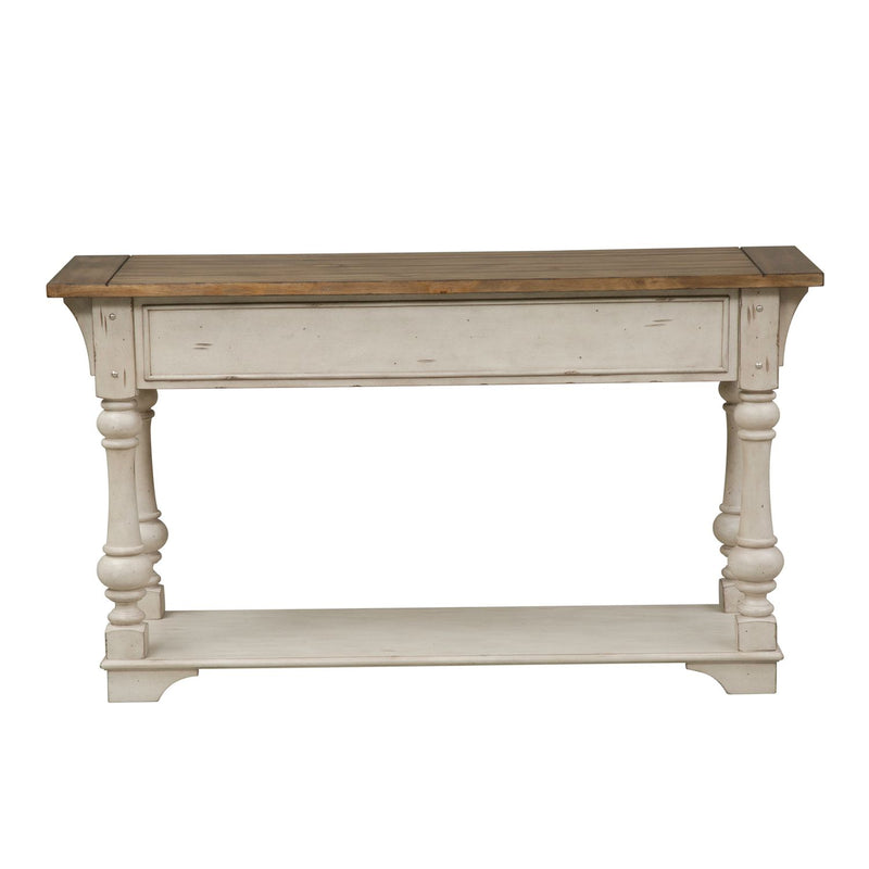 Morgan Creek Sofa Table in Antique White