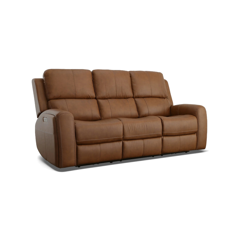 Linden Power Reclining Sofa with Power Headrests & Lumbar - 5000007532