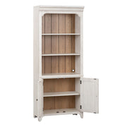 Farmhouse Reimagined Bookcase in Antique White image