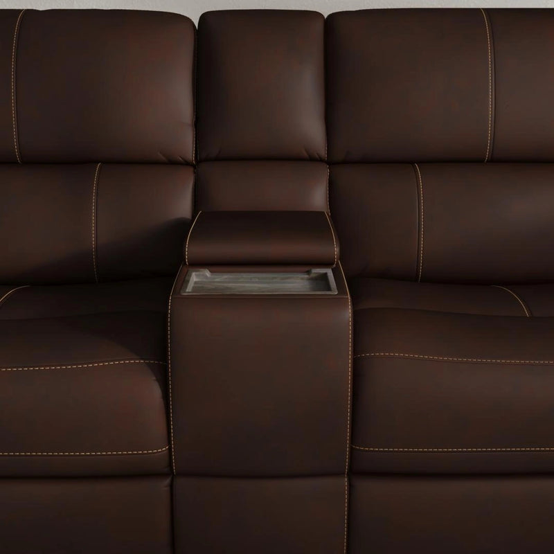 Henry Latitudes Power Reclining Loveseat with Console & Power Headrests & Lumbar - 5000006145