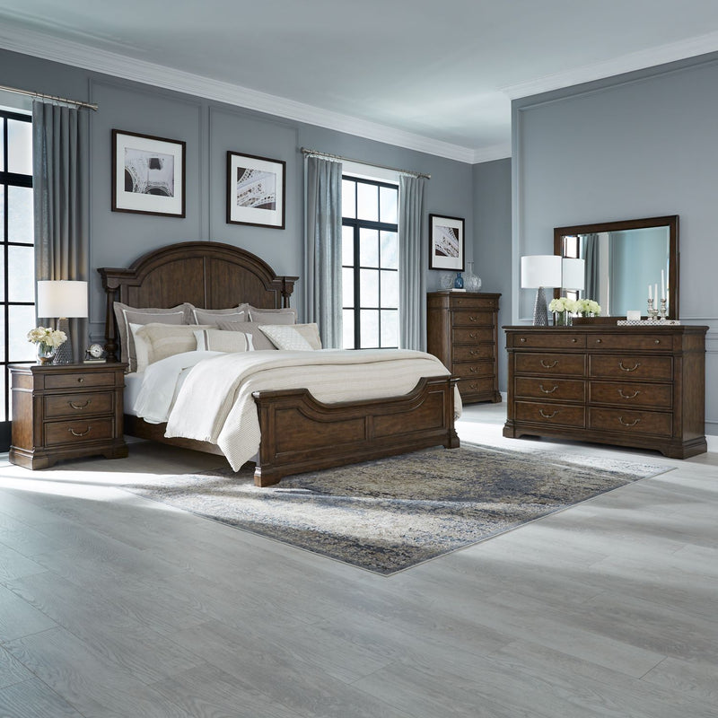 Arden Road King California Poster Bed, Dresser & Mirror, Chest, Night Stand image
