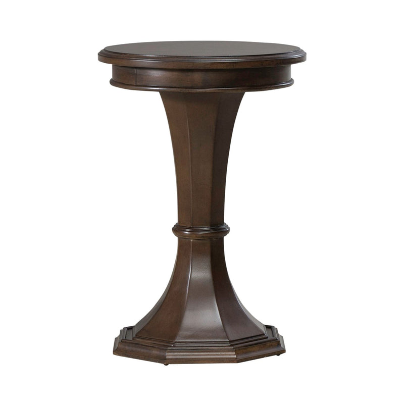 Arden Road Round Chairside Table in Satin Cherry image