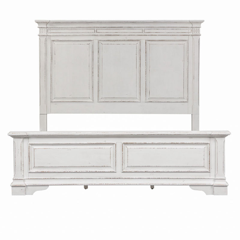Abbey Park King California Panel Bed, Dresser & Mirror
