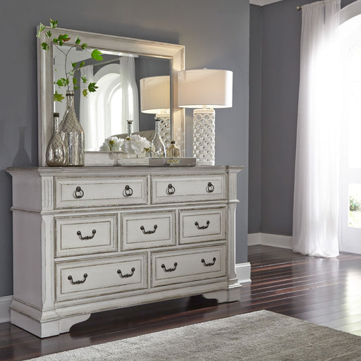 Abbey Park King California Sleigh Bed, Dresser & Mirror, Chest, Night Stand image