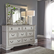 Abbey Park King California Sleigh Bed, Dresser & Mirror, Night Stand image