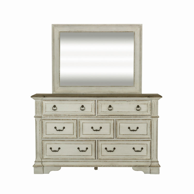 Abbey Park Mirror in Antique White