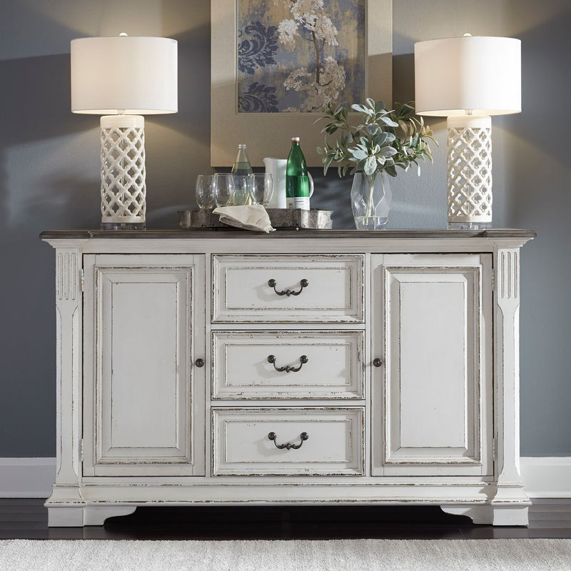 Abbey Park Buffet in Antique White image