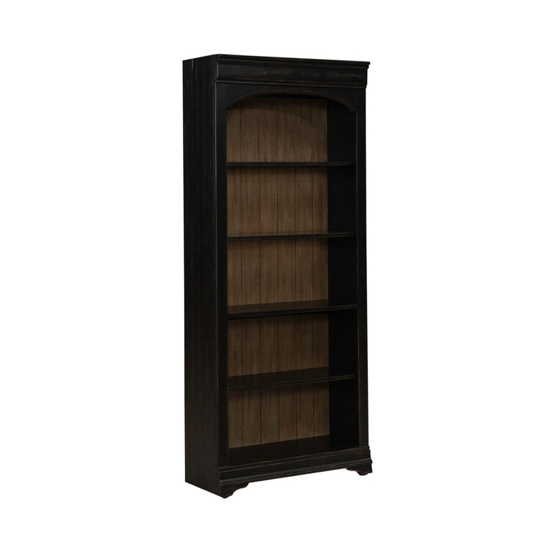 Meritage 2pc Bunching Bookcase in Aged Charcoal w/ Rub Thru/Caramel image