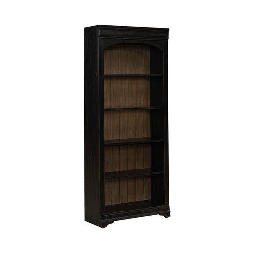 Meritage 2pc Bunching Bookcase in Aged Charcoal w/ Rub Thru/Caramel image