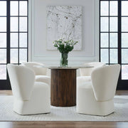 Accent Dining Accent Dining Chair w/ Casters - Ivory image