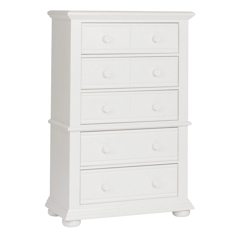 Summer House 5 Drawer Chest in Oyster White image
