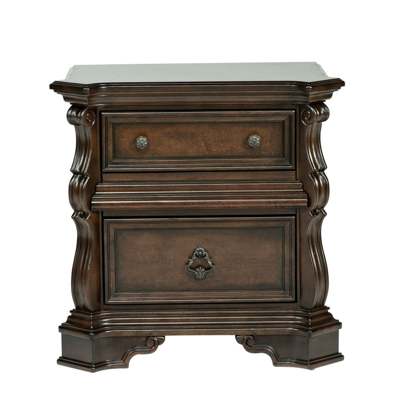 Arbor Place King California Sleigh Bed, Dresser & Mirror, Chest, Night Stand
