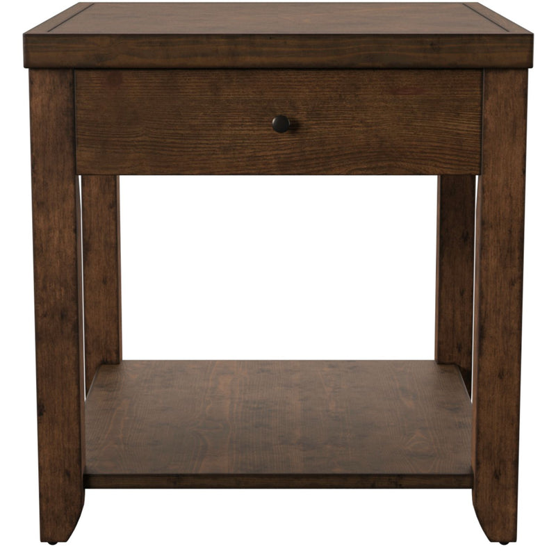 Mitchell End Table in Brown