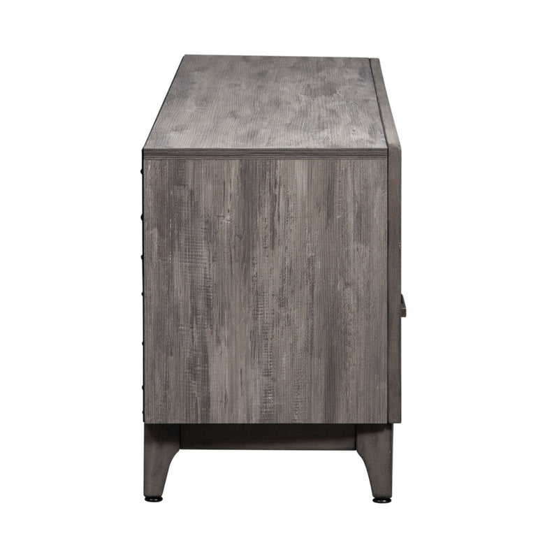 Mercury 76 Inch TV Console in Driftwood Gray