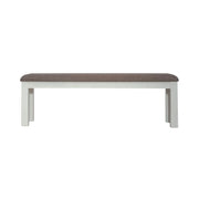 Brook Bay Uph Dining Bench in Textured White image
