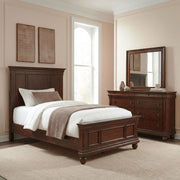 Rustic Traditions Twin Panel Bed, Dresser & Mirror image