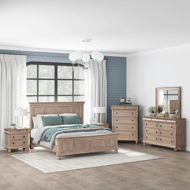 Rustic Traditions Panel Bed, Dresser & Mirror, Chest, Night Stand image
