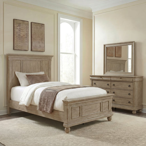 Rustic Traditions Twin Panel Bed, Dresser & Mirror image