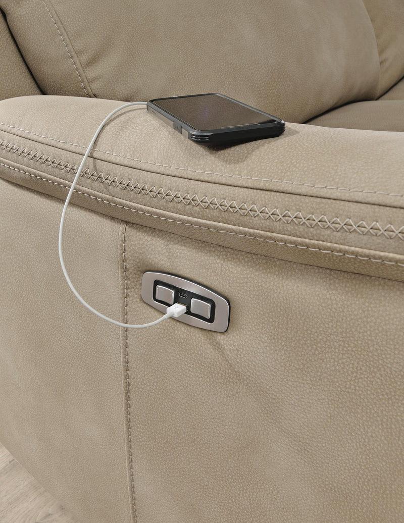 Next-Gen DuraPella Power Reclining Loveseat with Console