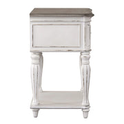 Magnolia Manor Leg Nightstand in Antique White image