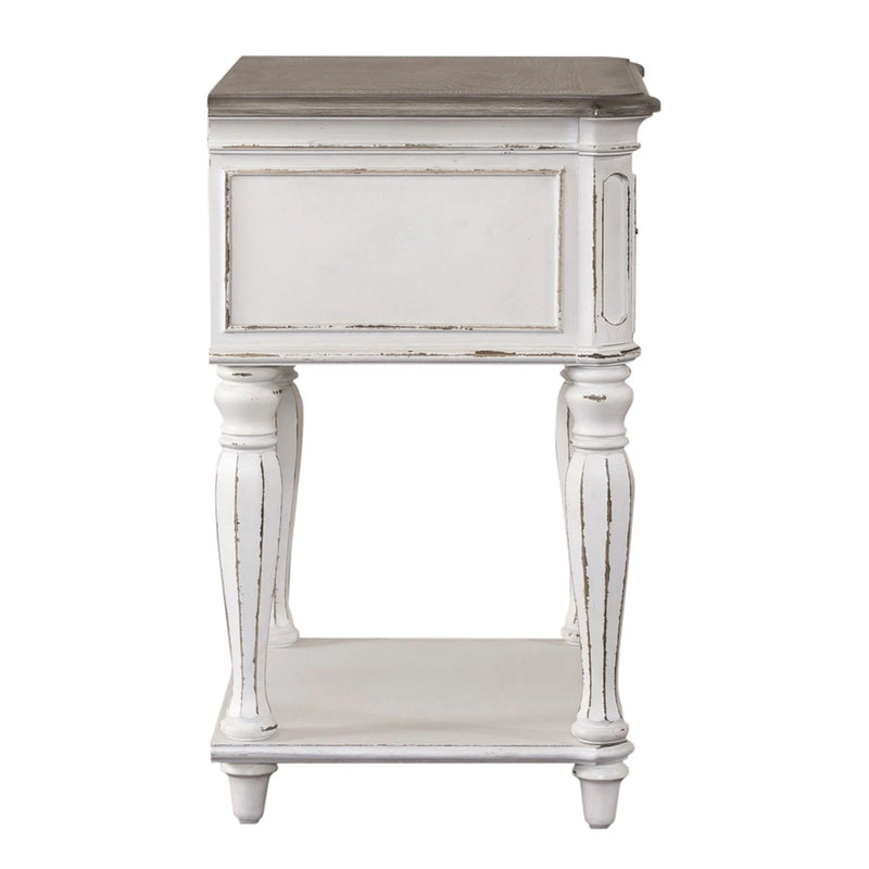 Magnolia Manor Leg Nightstand in Antique White image