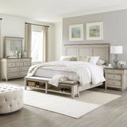 Ivy Hollow King Storage Bed, Dresser & Mirror, Night Stand image