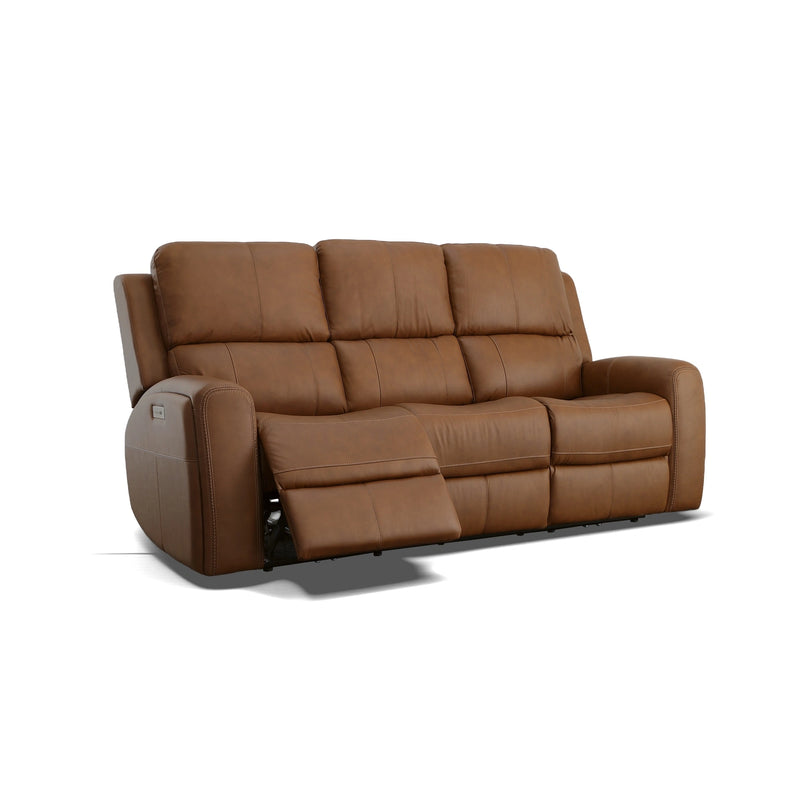 Linden Power Reclining Sofa with Power Headrests & Lumbar - 5000007532
